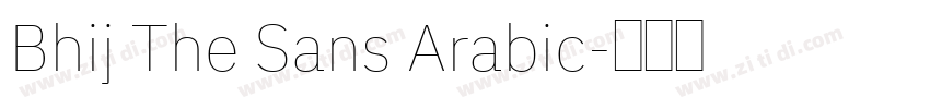 Bhij The Sans Arabic字体转换